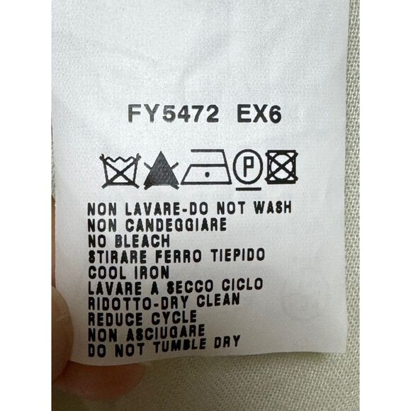 FENDI Silk Blend Bow Back Short Sleeve Tee, Ivory/Pink, Sz 44 (L-XL) - Picture 11 of 11